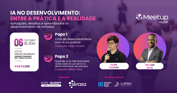 Imagem do evento Meetup - IA no Desenvolvimento: Entre a Prática e a Realidade