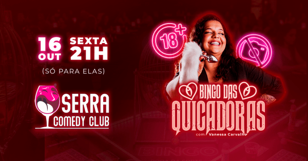 Imagem do evento BINGO DAS QUICADORAS - VANESSA CARVALHO