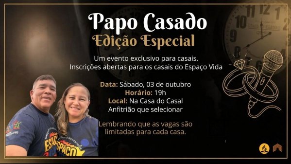 Imagem do evento Papo Casado - Trindade e Ediva