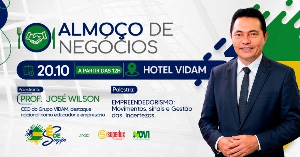 Imagem do evento Almoço de Negócios É de Sergipe - Outubro/2026