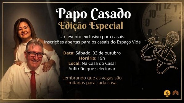 Imagem do evento Papo Casado - Pedro e Sandra