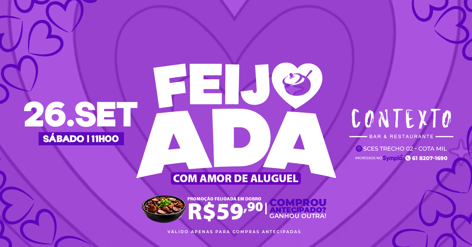FeijoADA com Amor de Aluguel | 17.10 | Varanda Contexto Bar