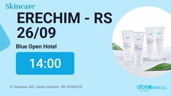 Imagem do evento Skincare de produtos coreanos - Erechim / RS - 26/09/2026