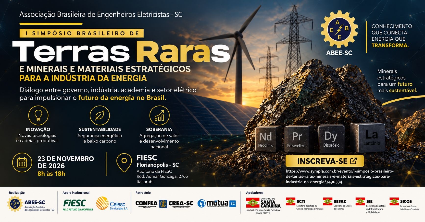 Imagen de la fuente — I SIMPÓSIO BRASILEIRO DE TERRAS RARAS, MINERAIS E MATERIAIS ESTRATÉGICOS PARA INDUSTRIA DA ENERGIA
