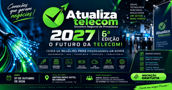 Imagem do evento Atualiza Telecom 6° Edição 2027  - O Futuro da Telecom