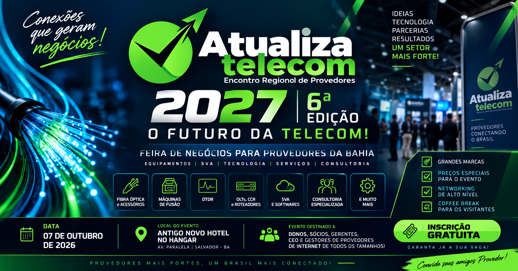 Imagem da fonte — Atualiza Telecom 6° Edição 2027 - O Futuro da Telecom