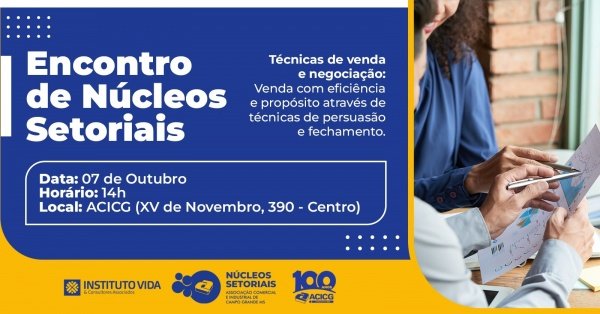 Imagem do evento Encontro de Núcleos - Técnicas de Vendas e Negociação