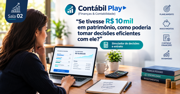 Imagem do evento Sala 02 - Contábil Play (Finanças & Contabilidade)