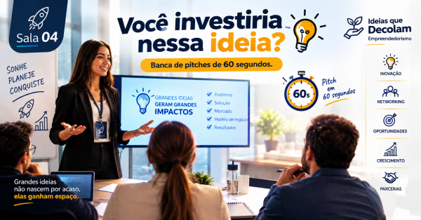 Imagem do evento Sala 04 - Ideias que Decolam (Empreendedorismo)