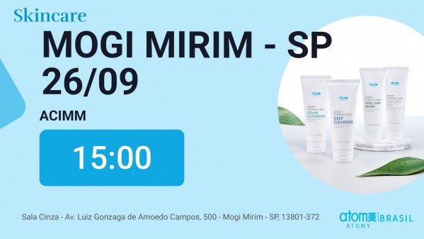 Imagem do evento Skincare de produtos coreanos - Mogi Mirim / SP - 26/09/2026