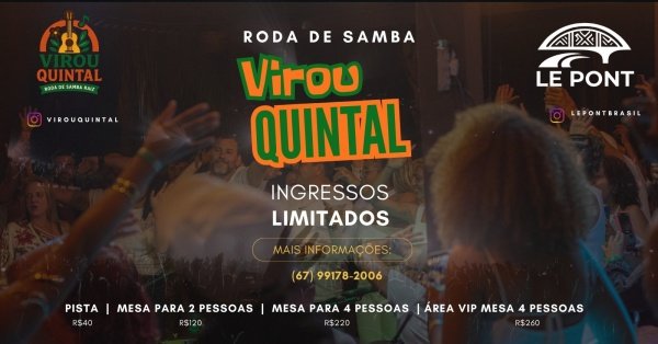 Imagem do evento VIROU QUINTAL - DE VOLTA PRA NOSSAS RAIZES