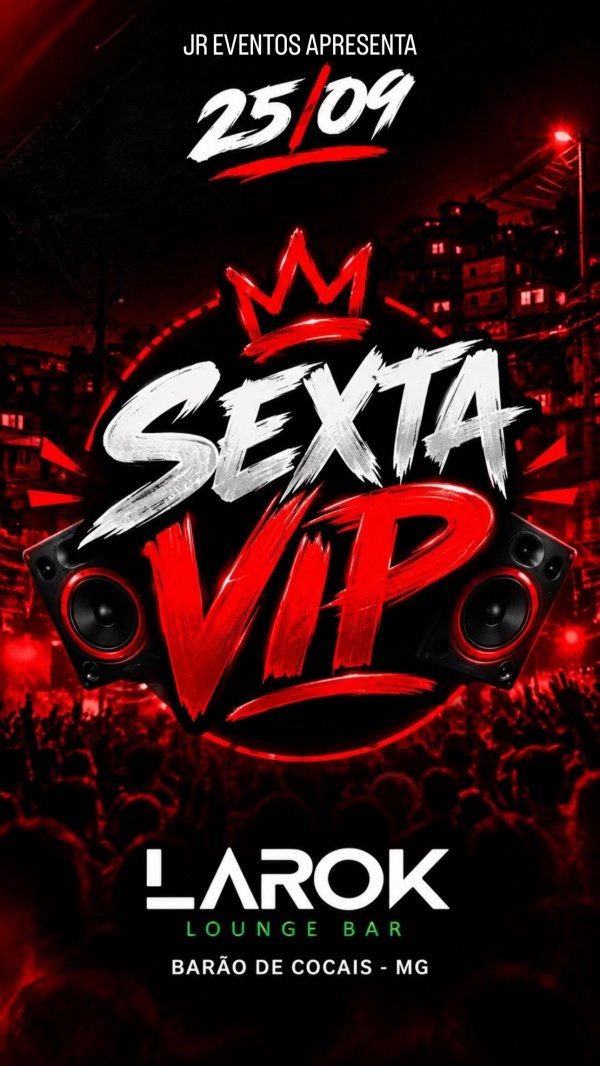 Imagem do evento SEXTA VIP COM MC KAIO | 25/09 SEXTA | LAROK - BARÃO DE COCAIS-MG