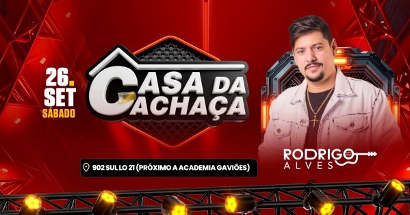 Imagem do evento Rodrigo Alves - Éx bonde do forró na Casa da Cachaça