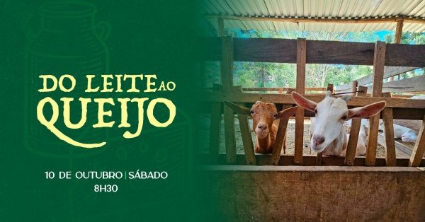 Imagem do evento DO LEITE AO QUEIJO - Uma experiência rural no Capril do Lago