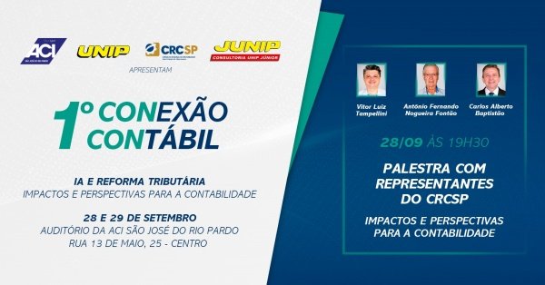 Imagem do evento 1º Conexão Contábil UNIP - Palestra: Impactos e Perspectivas para a Contabilidade