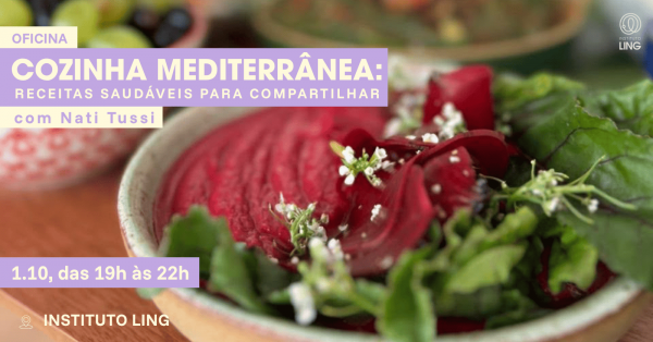 Imagem do evento Cozinha Mediterrânea: receitas saudáveis para compartilhar, com Nati Tussi