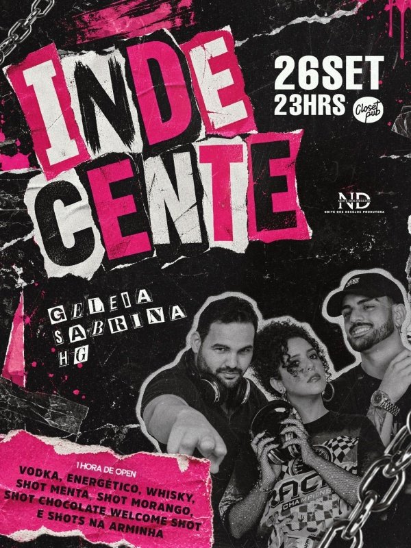 Imagem do evento INDECENTE