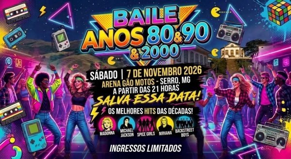 Imagem do evento Baile Anos 80,90,20