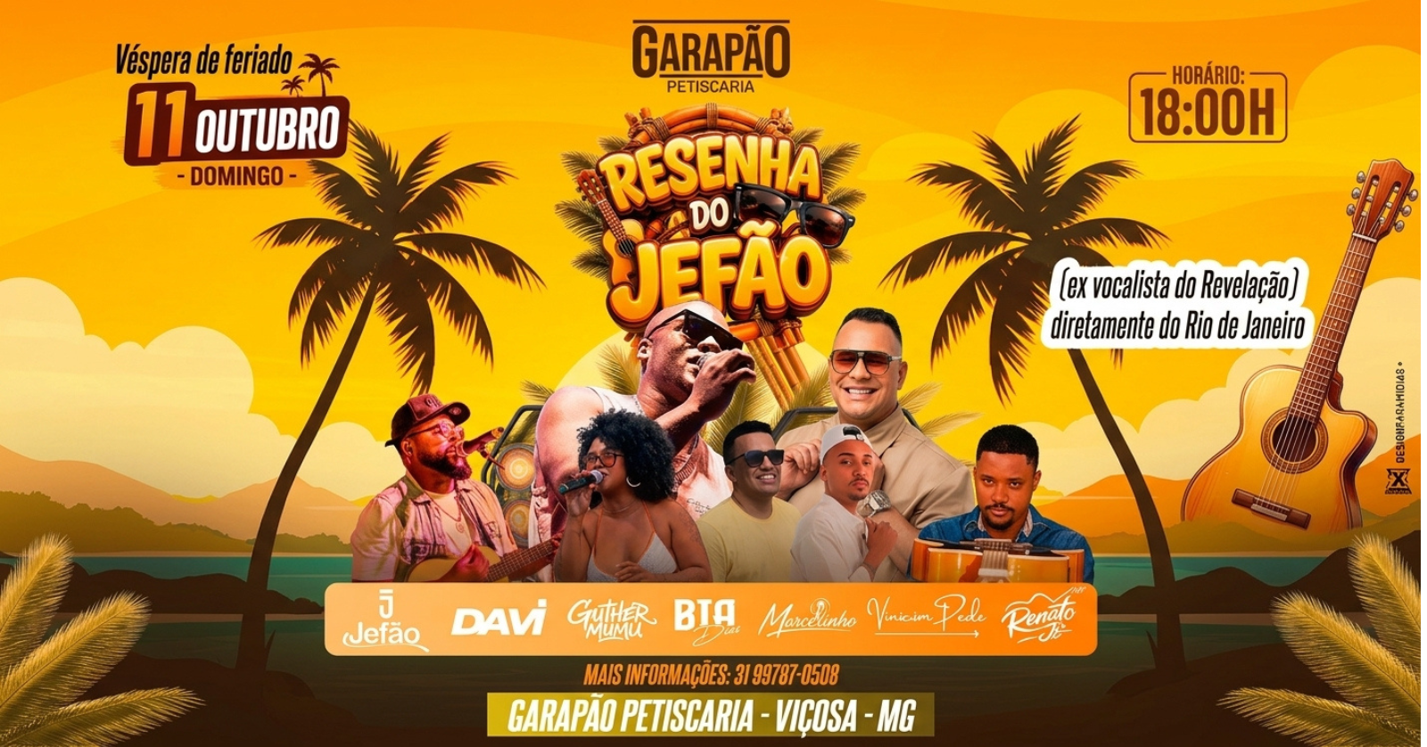 RESENHA DO JEFÃO + PARTICIPAÇÃO DAVI ( EX REVELAÇÃO) - Viçosa, MG