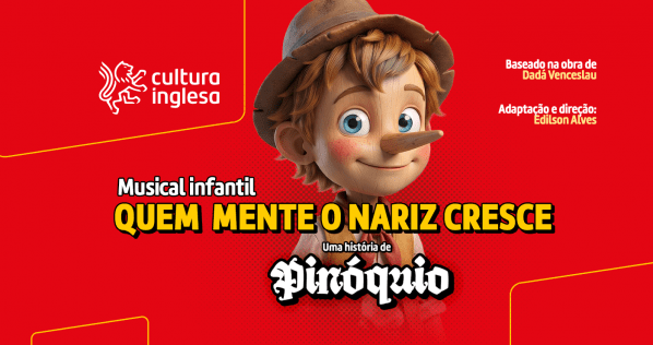 Imagem do evento Musical Infantil QUEM MENTE CRESCE O NARIZ - Uma história de Pinóquio.