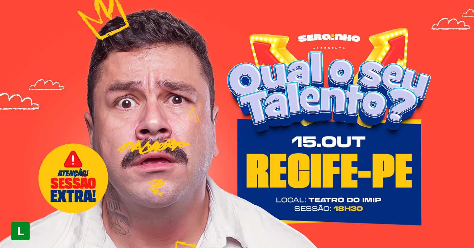 Imagem da fonte — SERGINHO LACERDA [SESSÃO EXTRA 18H30] - em RECIFE/PE