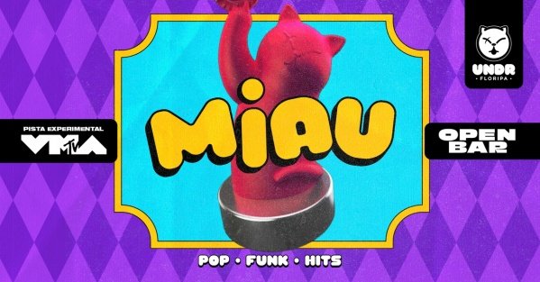 Imagem do evento MIAU + VMA [OPEN BAR]