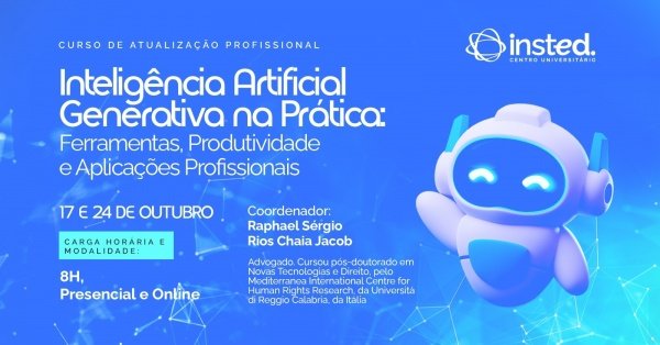 Imagem do evento Curso de Inteligência Artificial Generativa na Prática: Ferramentas, Produtividade e Aplicações
