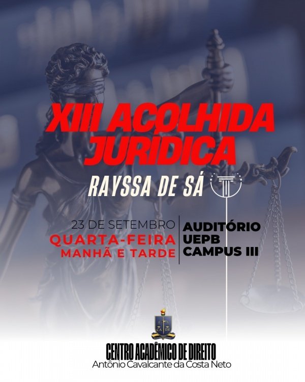 Imagem do evento XIII Acolhida Jurídica Rayssa de Sá