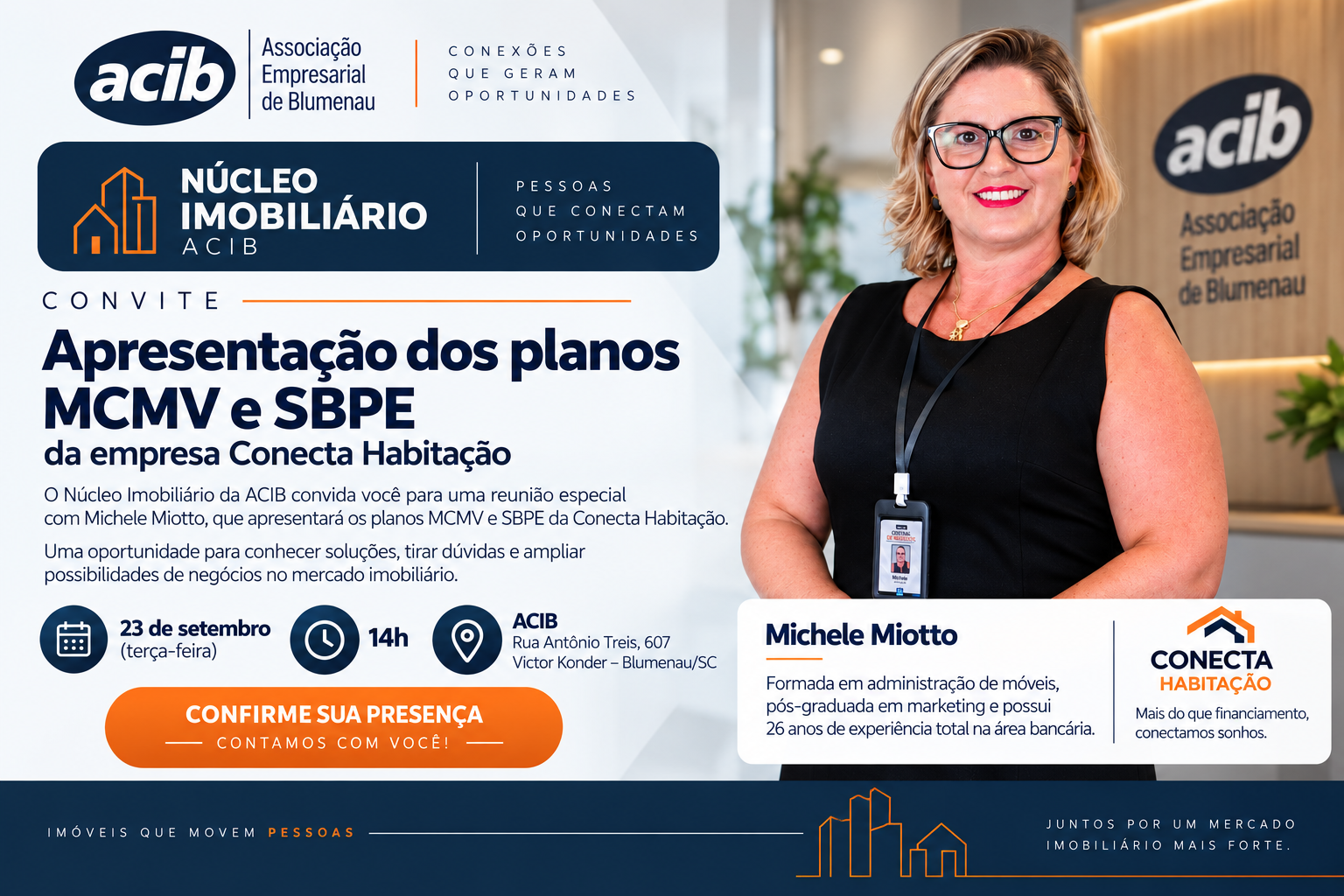 Apresentação dos planos MCMV e SBPE da empresa Conecta Habitação
