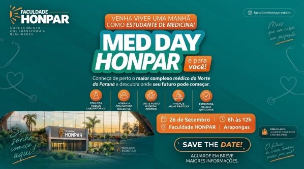 Imagem do evento Med Day HONPAR - Uma manhã como estudante de Medicina