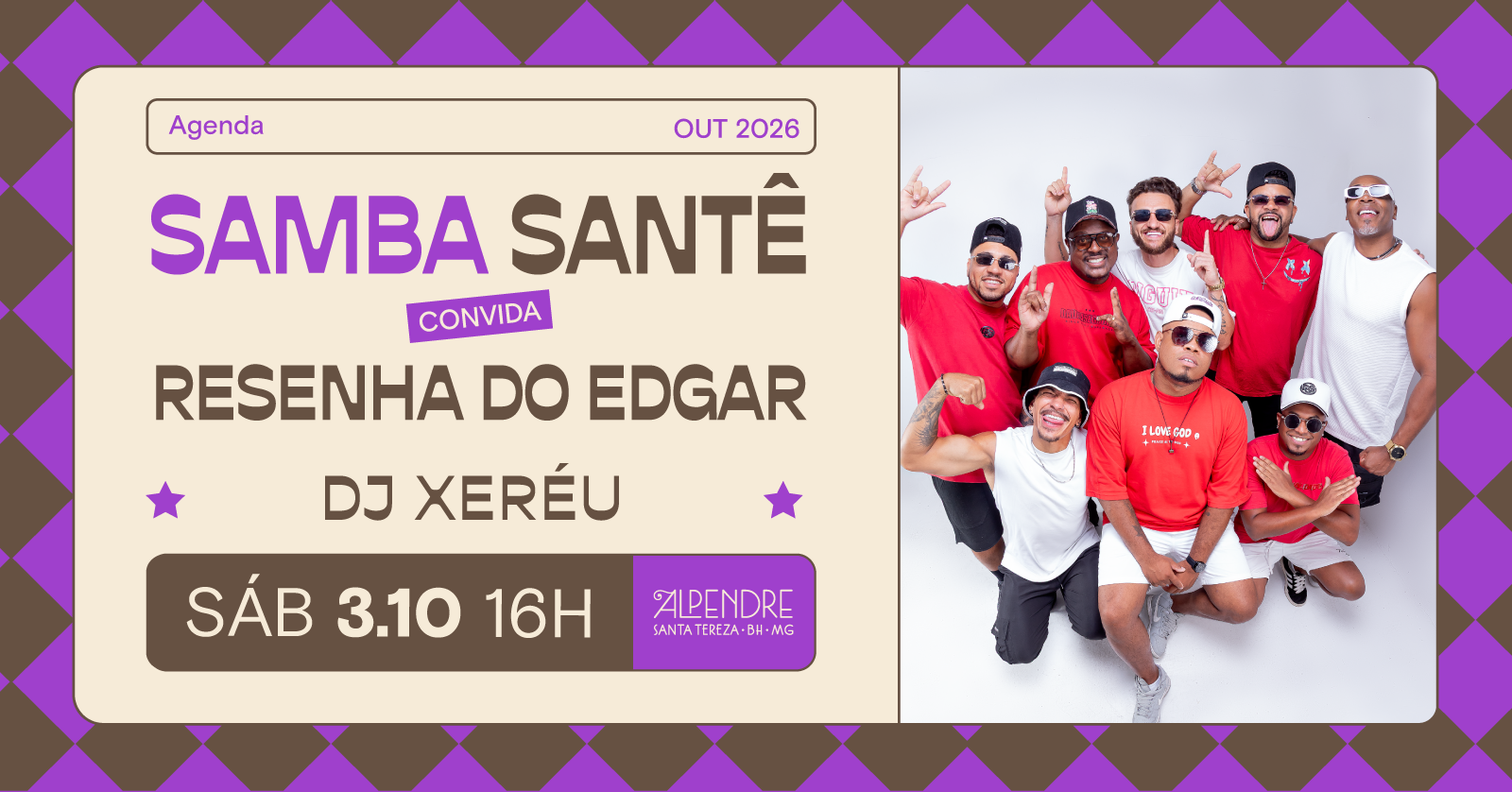 Samba Santê Convida Resenha do Edgar