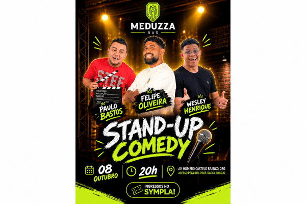 Imagem do evento STAND UP - PAULO BASTOS, FELIPE OLIVEIRA E WESLEY HENRIQUE NO MEDUZZA BAR