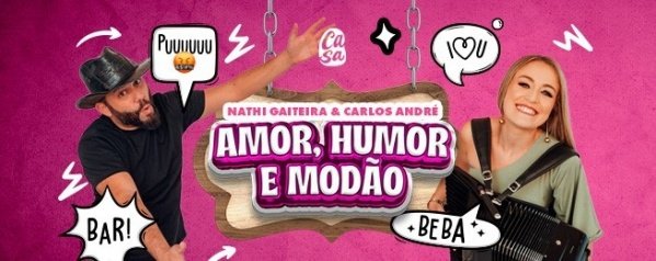 Imagem do evento Nathi Gaiteira em Lorena - Amor Humor Modão