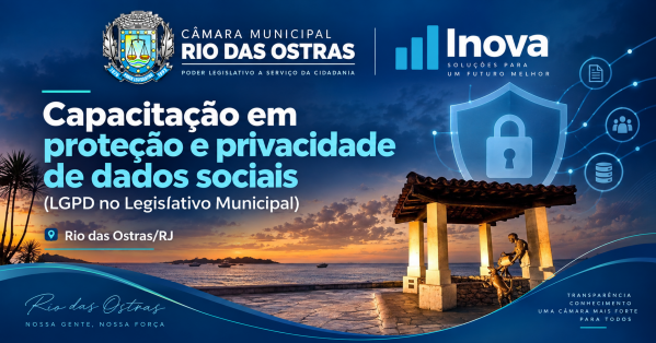 Imagem do evento Capacitação em proteção e privacidade e dados pessoais (LGPD no Legislativo Municipal)