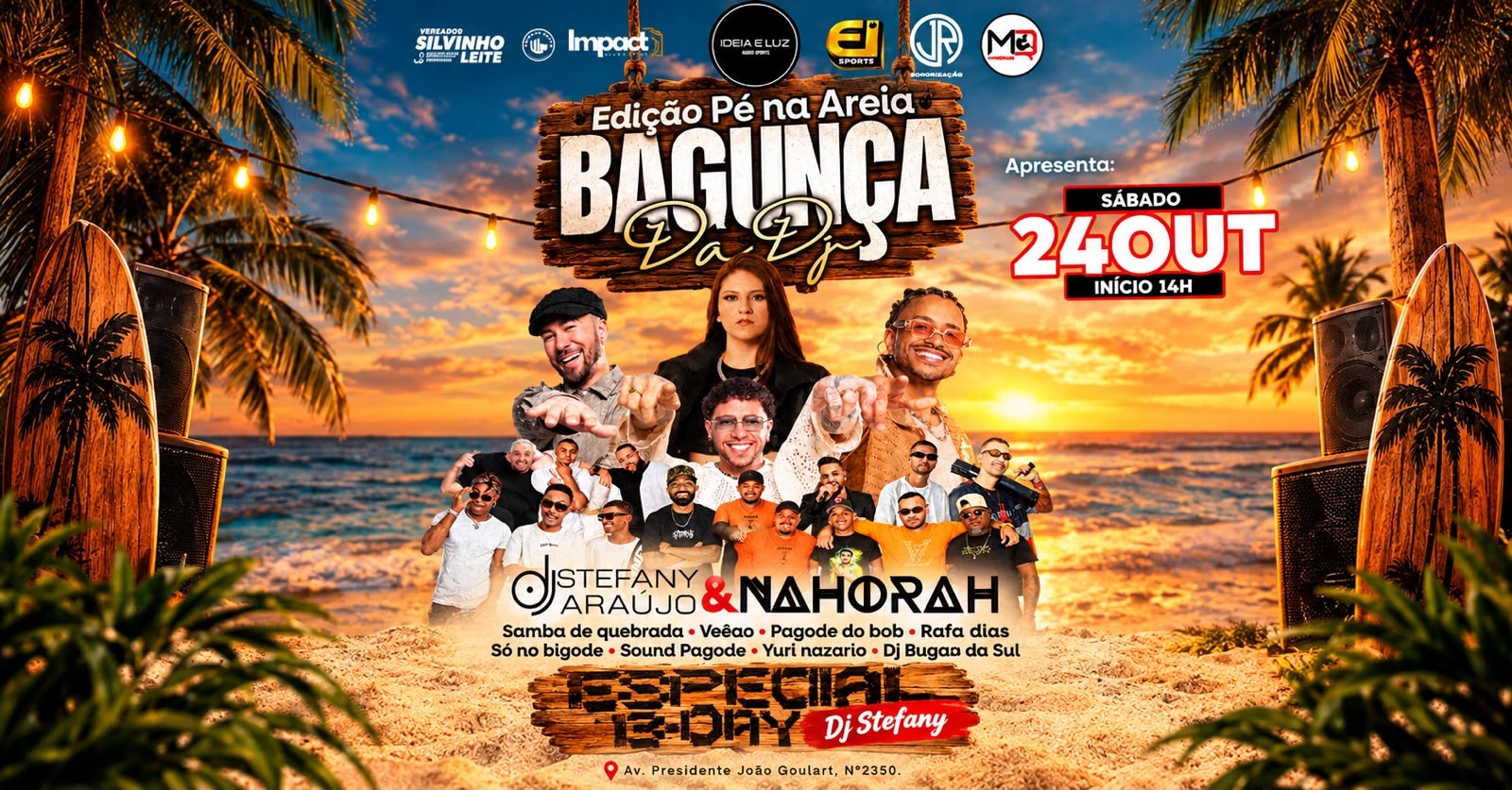 Bagunça da DJ Stefany Araújo com grupo Na Hora H + Participações. - São Paulo, SP