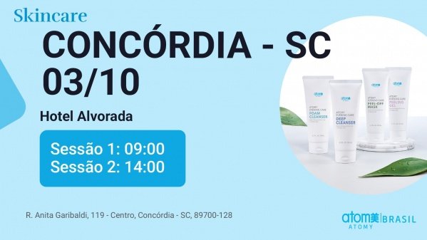 Imagem do evento Skincare de produtos coreanos - Concórdia / SC - 03/10/2026