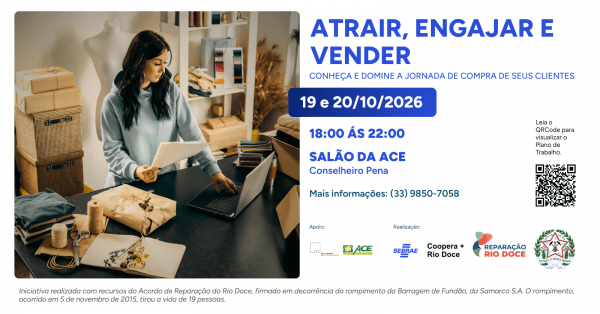 Imagem do evento OFICINA: ATRAIR , ENGAJAR E VENDER- Conheça e domine a jornada de compra dos seus clientes