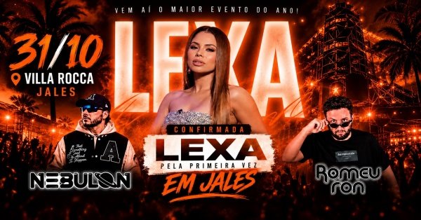 Imagem do evento Enlouquece Jales - Edição Halloween traz Lexa