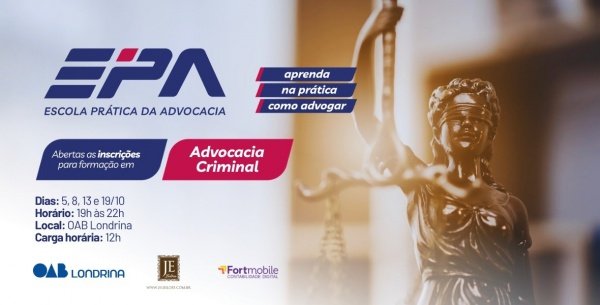 Imagem do evento Escola Prática da Advocacia - Prática em Criminal