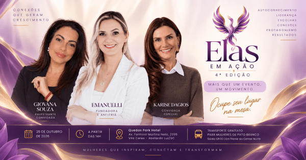 Imagem do evento Elas em Ação | Ocupe seu Lugar na Mesa