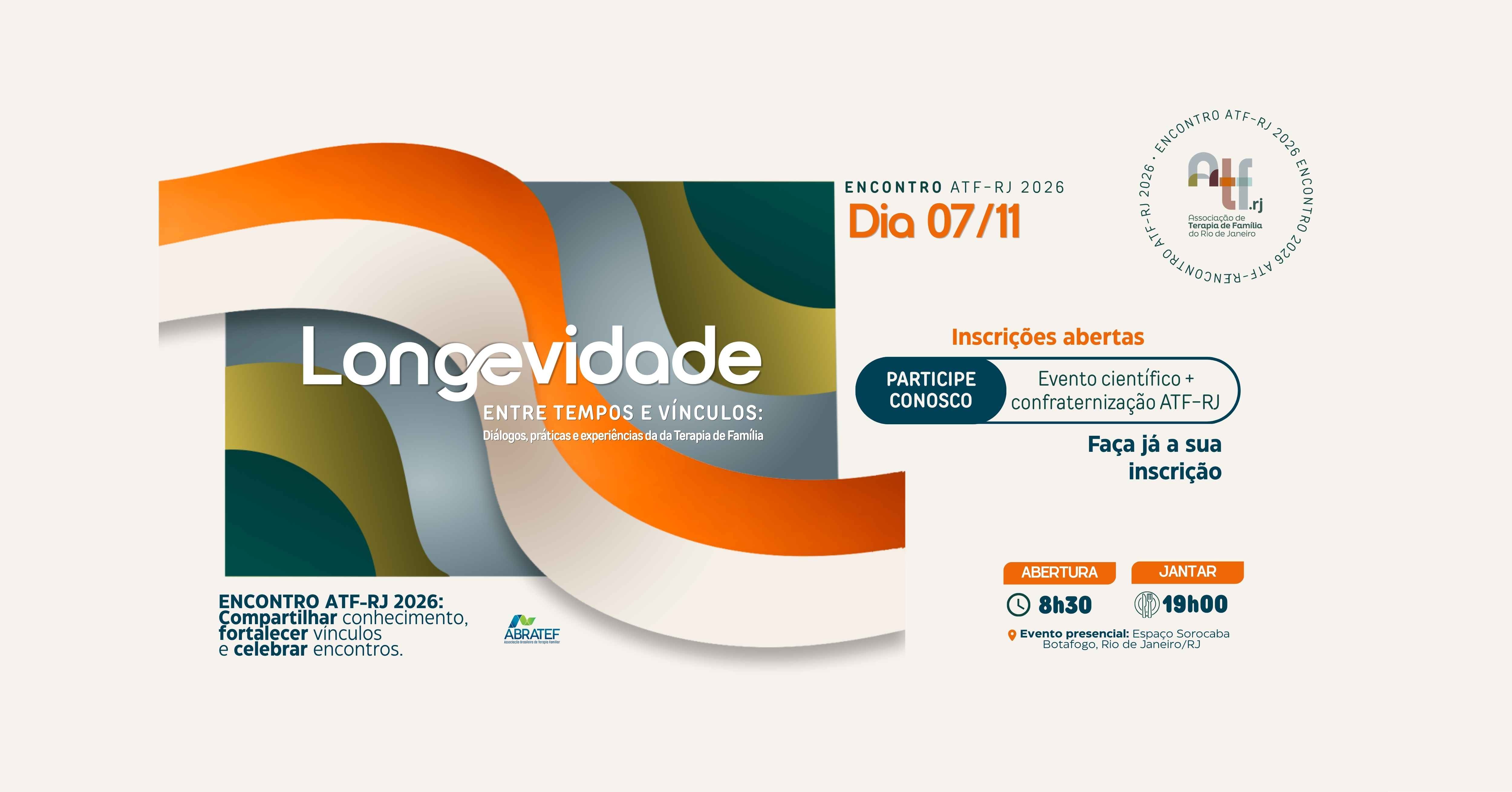 LONGEVIDADE - Entre tempos e vínculos: diálogos, práticas e experiências da Terapia de Família