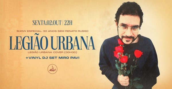 Imagem do evento LEGIÃO URBANA COVER no Ahoy! Tavern Club