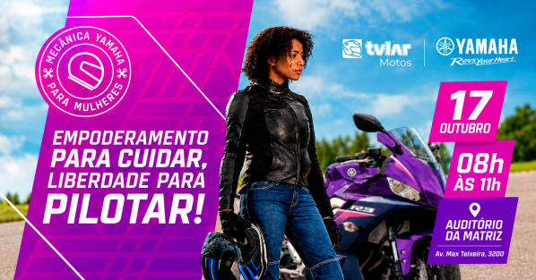 Imagem do evento MYM - MECÂNICA TVLAR MOTOS YAMAHA PARA MULHERES