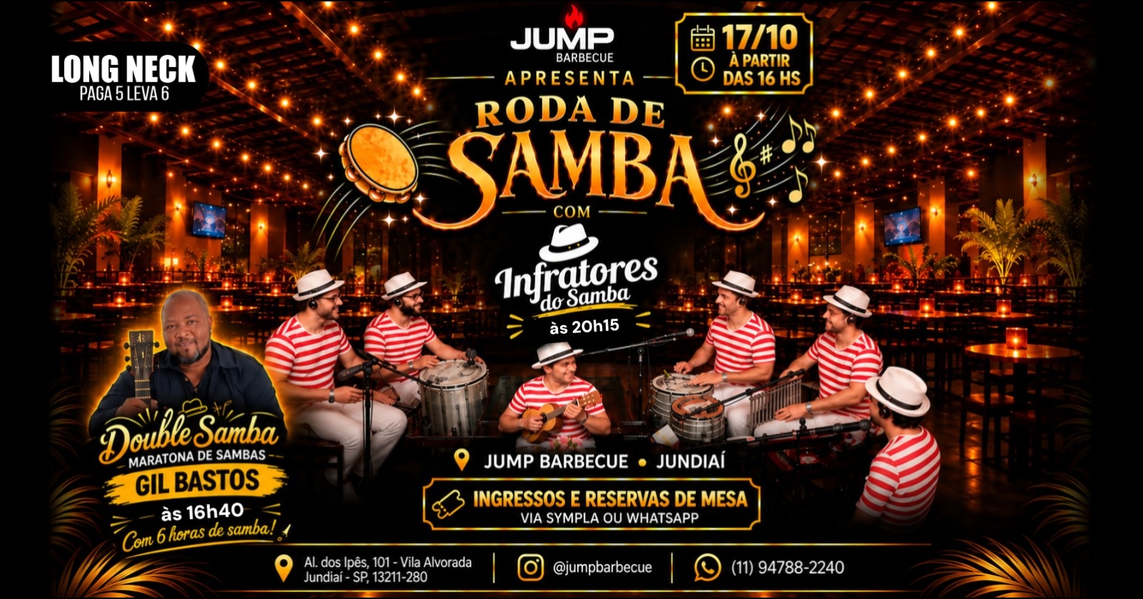 Roda de Samba no Jumpbarbecue - Jundiaí, SP
