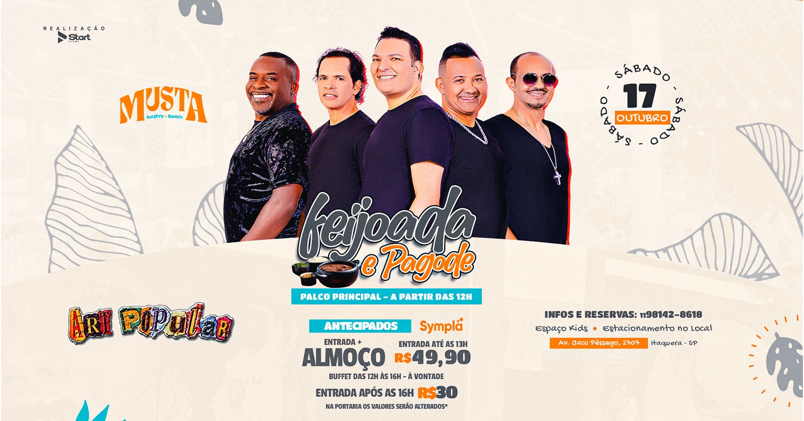 ART POPULAR - PALCO PRINCIPAL NO MUSTA GASTRO BEACH ITAQUERA