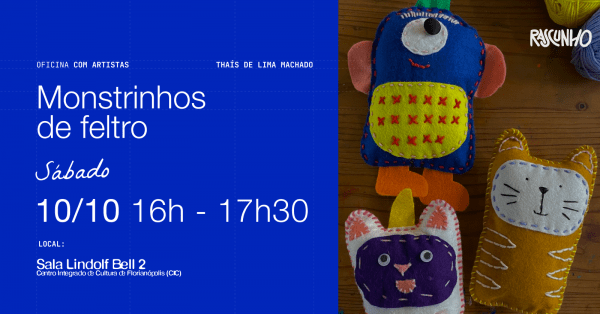 Imagem do evento Mostrinhos de feltro | Oficina para crianças
