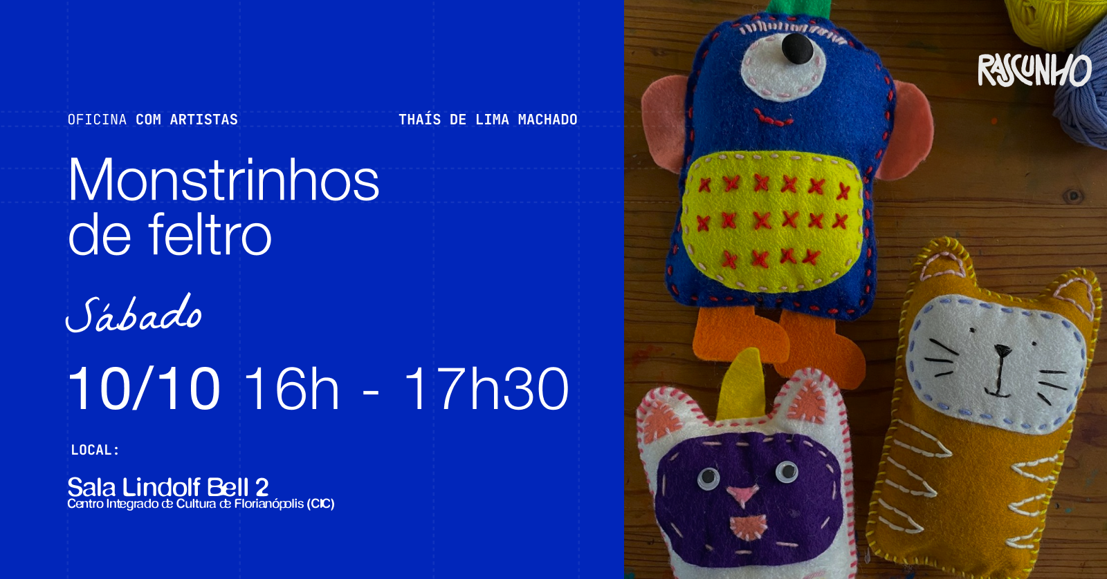 Source image — Mostrinhos de feltro | Oficina para crianças