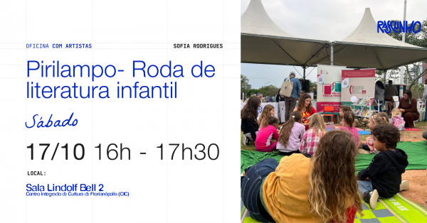 Imagem do evento Pirilampo- Roda de literatura infantil | Oficina para crianças