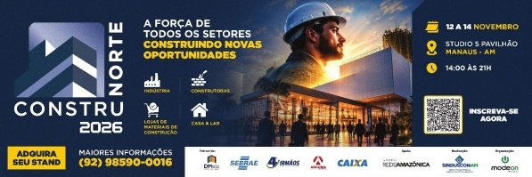 Imagem do evento CONSTRUNORTE 2026 - A maior feira da construção civil no Norte do Brasil!