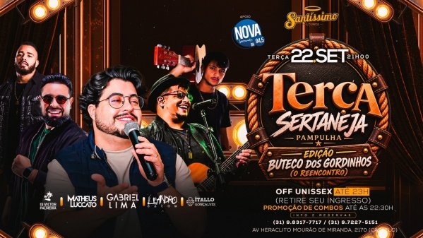 Imagem do evento TERÇA SERTANEJA PAMPULHA